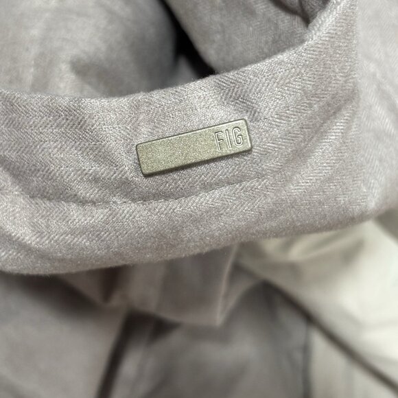 FIG Down Filled Womens Winter Long Jacket Oslo Parka Coat Beige Gray Hooded Snow - Picture 7 of 16